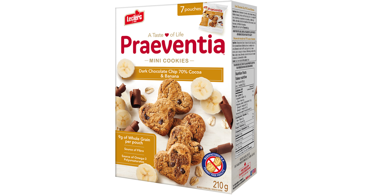 Dark Chocolate Chip 70% Cocoa & Banana Cookies - Leclerc